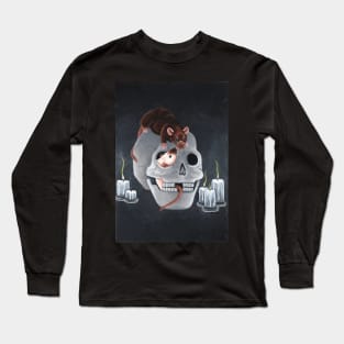 Rats and Human Skull Long Sleeve T-Shirt